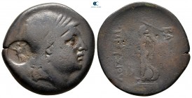 Kings of Bithynia. Nikomedeia. Prusias II Cynegos 182-149 BC. c/m: Nike. Bronze Æ