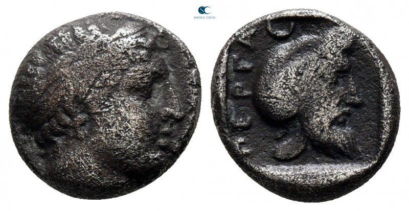 Mysia. Pergamon circa 450-400 BC. 
Diobol AR

11 mm., 1,42 g.



nearly v...