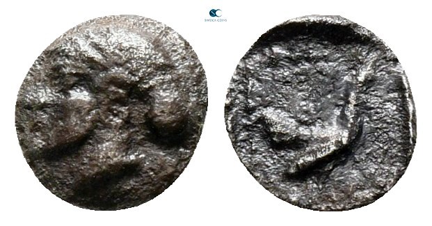 Lesbos. Methymna circa 500-460 BC. 
Hemiobol AR

6 mm., 0,25 g.



very f...