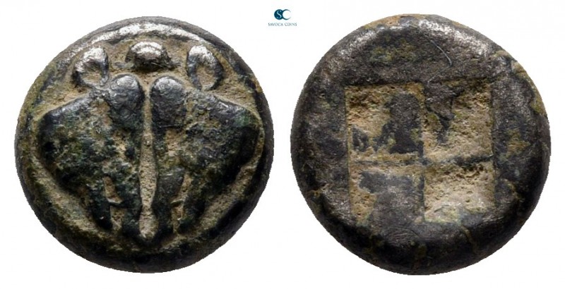 Lesbos. Uncertain mint circa 500-440 BC. 
1/12 Stater BI

10 mm., 1,28 g.

...