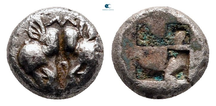 Lesbos. Uncertain mint circa 478-460 BC. 
BI 1/24 Stater

7 mm., 0,58 g.

...