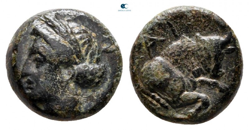 Ionia. Magnesia ad Maeander circa 400-350 BC. 
Bronze Æ

11 mm., 1,39 g.

...