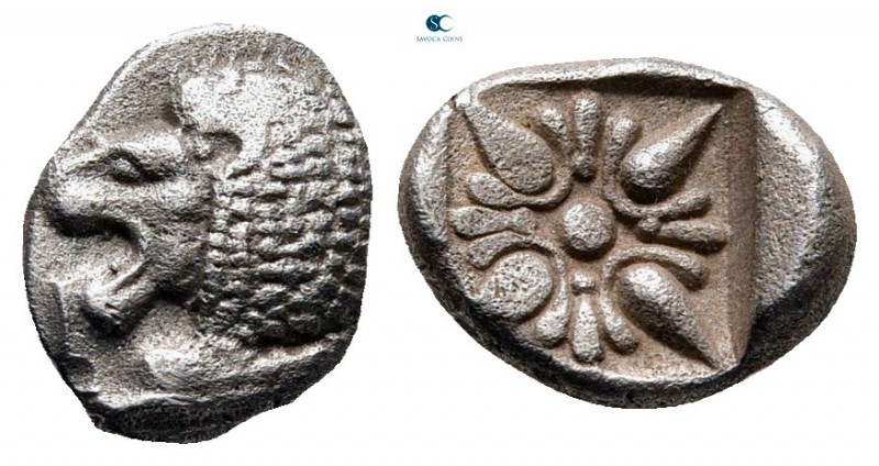 Ionia. Miletos circa 520-450 BC. 
Diobol AR

11 mm., 1,14 g.



very fine