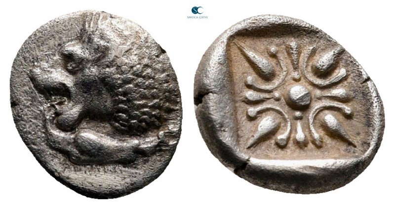 Ionia. Miletos circa 520-450 BC. 
Diobol AR

10 mm., 1,04 g.



very fine