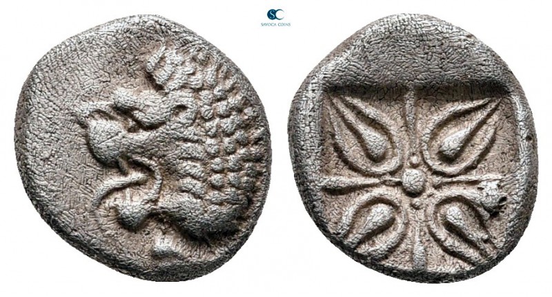 Caria. Miletos. Hekatomnos circa 392-377 BC. 
Obol AR

10 mm., 0,96 g.


...