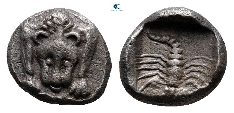 Caria. Mylasa circa 450-400 BC. 
Obol AR

8 mm., 0,56 g.



very fine