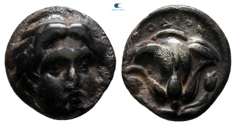 Islands off Caria. Rhodos circa 408-394 BC. 
Hemidrachm AR

12 mm., 1,57 g.
...