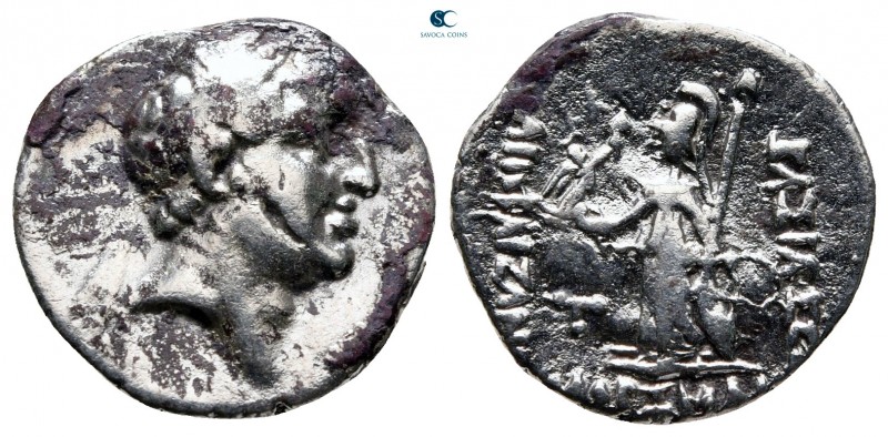 Kings of Cappadocia. Ariobarzanes I Philoromaios 96-63 BC. 
Drachm AR

18 mm....