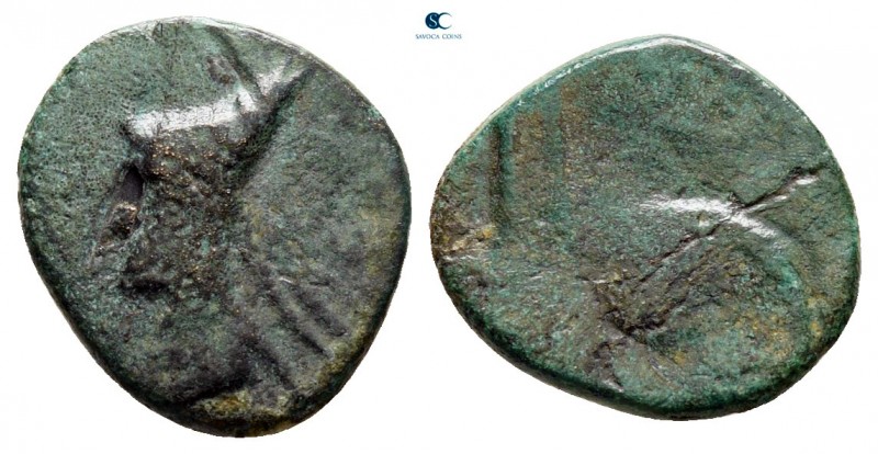 Kings of Sophene. Mithradates I circa 150-100 BC. 
Chalkous Æ

13 mm., 1,11 g...