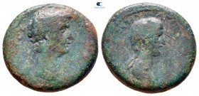 Lydia. Thyateira. Claudius with Agrippina Minor AD 41-54. Bronze Æ