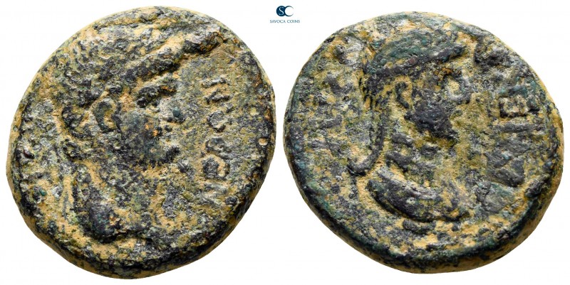 Galatia. Koinon of Galatia. Nero and Poppaea AD 54-68. 
Bronze Æ

23 mm., 9,3...