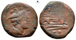 Anonymous after 211 BC. Uncertain mint. Sextans Æ