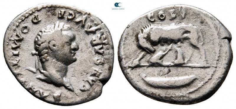 Domitian as Caesar AD 69-81. Rome
Denarius AR

20 mm., 3,09 g.



nearly ...