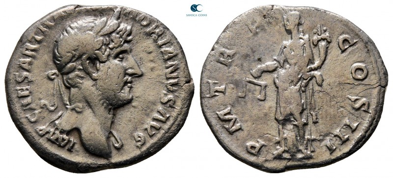 Hadrian AD 117-138. Rome
Denarius AR

19 mm., 2,29 g.



very fine