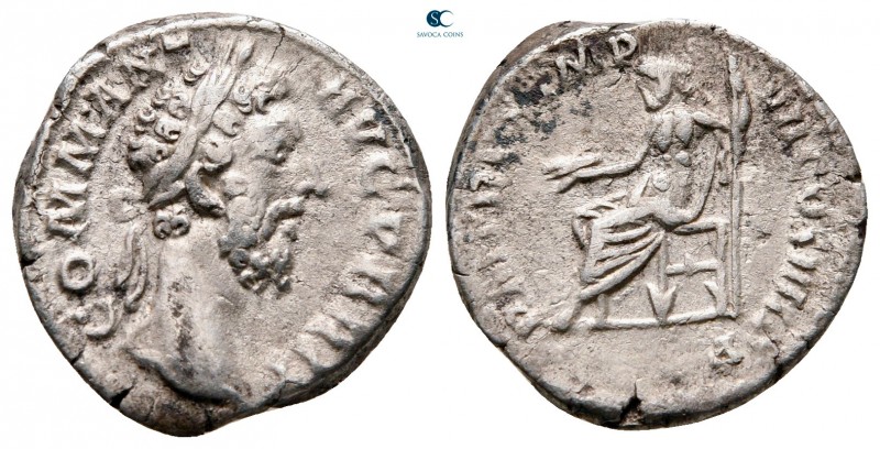 Commodus AD 180-192. Rome
Denarius AR

18 mm., 2,66 g.



nearly very fin...