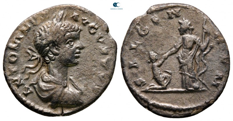 Caracalla AD 198-217. Laodicea ad Mare
Denarius AR

19 mm., 2,28 g.



ve...