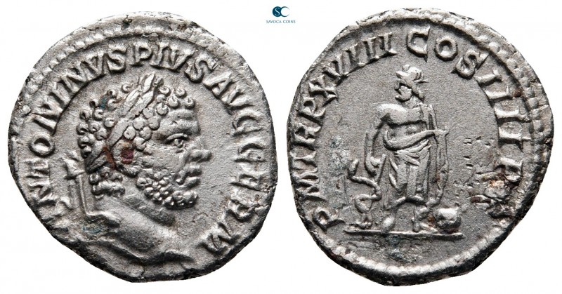 Caracalla AD 198-217. Rome
Denarius AR

18 mm., 2,32 g.



very fine