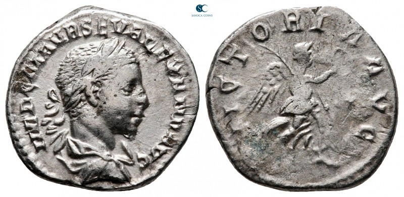 Severus Alexander AD 222-235. Rome
Denarius AR

18 mm., 2,72 g.



very f...