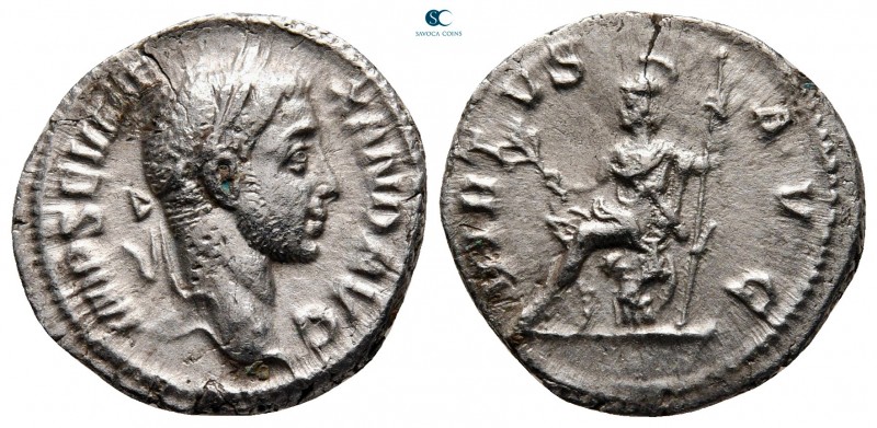 Severus Alexander AD 222-235. Rome
Denarius AR

18 mm., 2,83 g.



nearly...