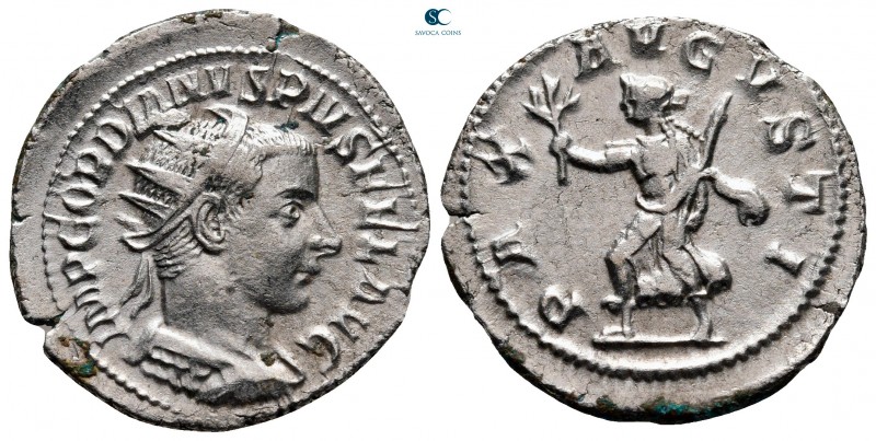 Gordian III AD 238-244. Antioch
Antoninianus AR

23 mm., 4,34 g.



very ...