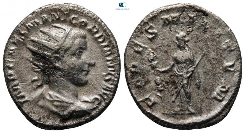 Gordian III AD 238-244. Rome
Antoninianus AR

21 mm., 4,44 g.



very fin...