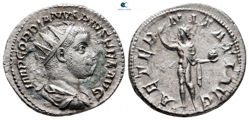 Gordian III AD 238-244. Rome
Antoninianus AR

22 mm., 4,24 g.



very fin...