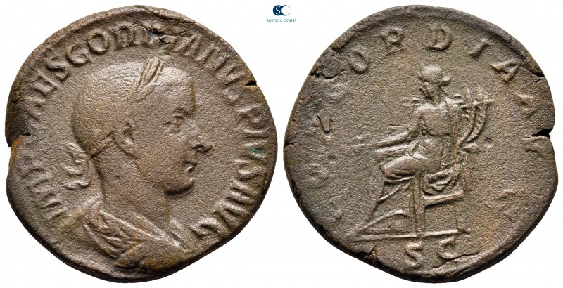 Gordian III AD 238-244. Rome
Sestertius Æ

30 mm., 14,83 g.



nearly ver...