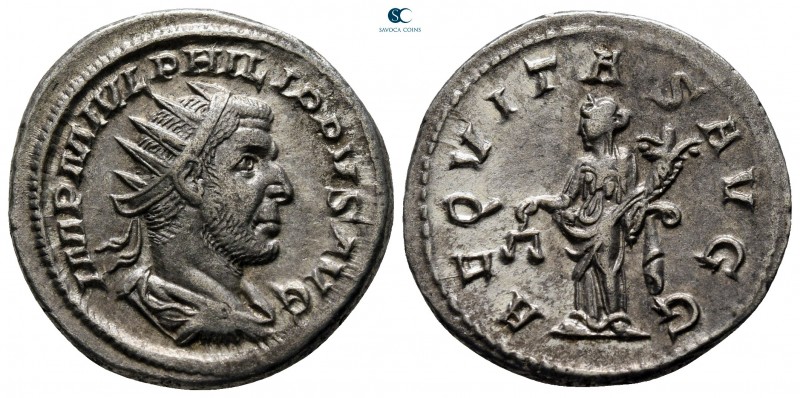 Philip I Arab AD 244-249. Rome
Antoninianus AR

23 mm., 4,49 g.



nearly...