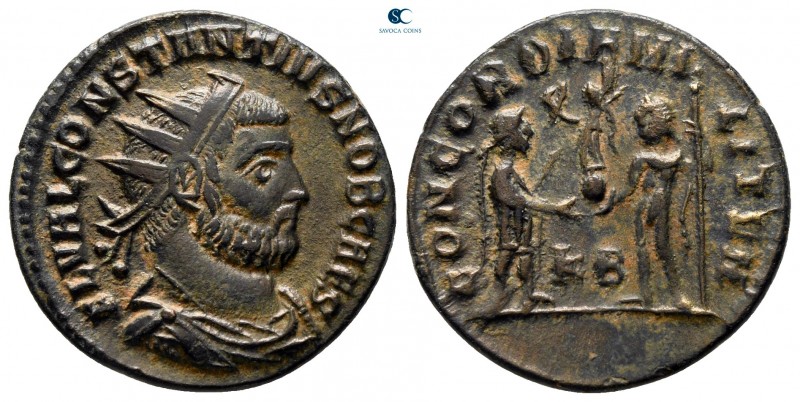 Constantius I Chlorus, as Caesar AD 293-305. Cyzicus
Radiatus Æ

20 mm., 2,89...