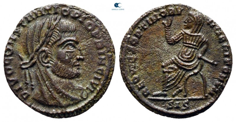 Constantius I Chlorus AD 305-306. Siscia
Follis Æ

16 mm., 1,32 g.



ver...