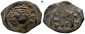 Justinian I AD 527-565. Contemporary imitation. Uncertain mint. Follis or 40 Nummi Æ