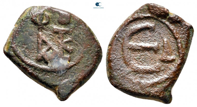 Justin II and Sophia AD 565-578. Constantinople
Pentanummium Æ

17 mm., 2,52 ...