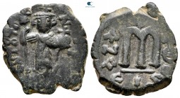Constans II AD 641-668. Constantinople. Follis or 40 Nummi Æ