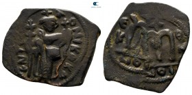Constans II AD 641-668. Uncertain mint. Follis or 40 Nummi Æ