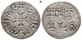 Charles the Simple AD 898-922. Metalo (Melle). Denier AR