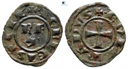 Corrado AD 1250-1254. Kingdom of Sicily. Messina. BI Half Denaro