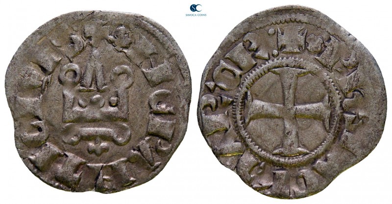 Philippe de Taranto AD 1307-1313. Lepanto (modern Nafpaktos)
Denier Tournois BI...