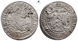 Austria. Breslau. Leopold I of Habsburg AD 1657-1705. 6 Kreuzer AR 1674