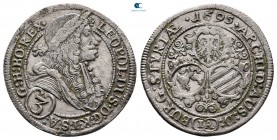 Austria. Graz. Leopold I of Habsburg AD 1657-1705. 3 Kreuzer AR 1695