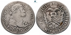 Austria. Oppeln. Leopold I of Habsburg AD 1657-1705. 6 Kreuzer AR 1683