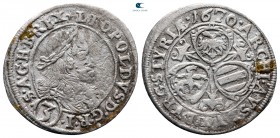 Austria. Wien (Vienna). Leopold I of Habsburg AD 1657-1705. 3 Kreuzer AR 1670