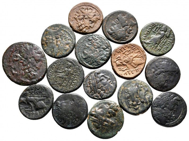 Lot of ca. 15 greek bronze coins / SOLD AS SEEN, NO RETURN!

very fine