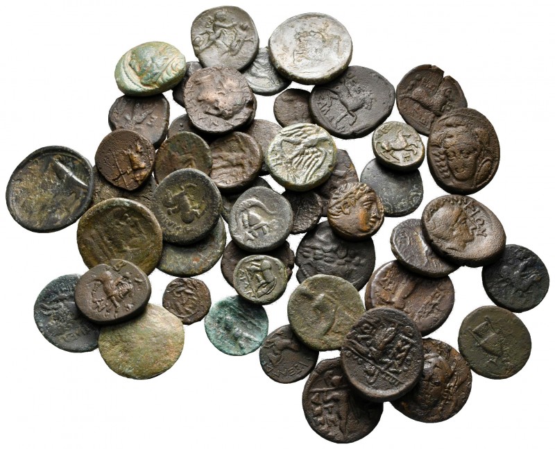 Lot of ca. 50 greek bronze coins / SOLD AS SEEN, NO RETURN!

very fine