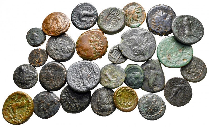 Lot of ca. 27 greek bronze coins / SOLD AS SEEN, NO RETURN!

nearly very fine