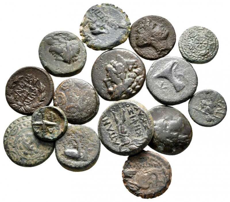 Lot of ca. 15 greek bronze coins / SOLD AS SEEN, NO RETURN!

very fine