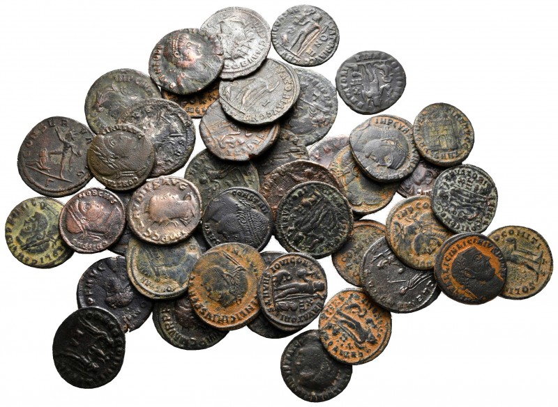 Lot of ca. 42 late roman bronze coins / SOLD AS SEEN, NO RETURN!

very fine