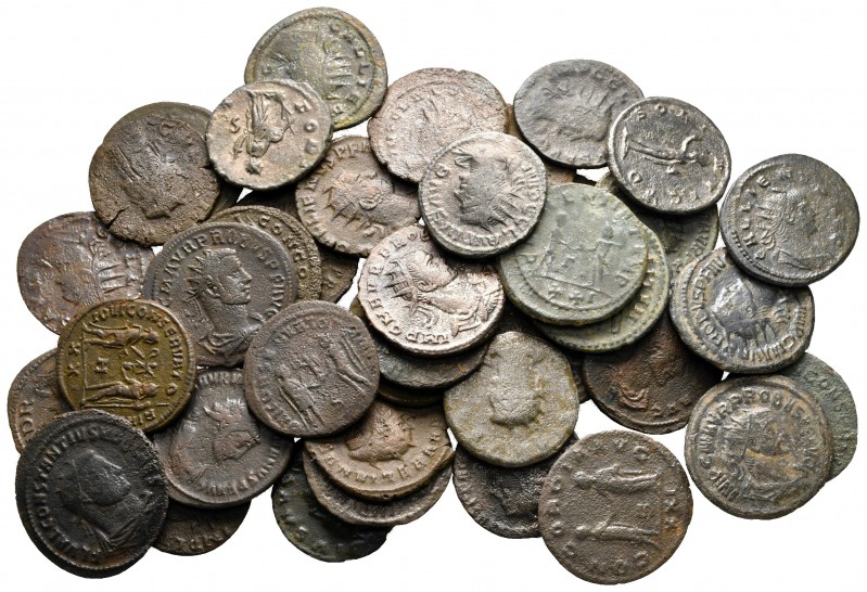 Lot of ca. 40 late roman bronze coins / SOLD AS SEEN, NO RETURN!

very fine