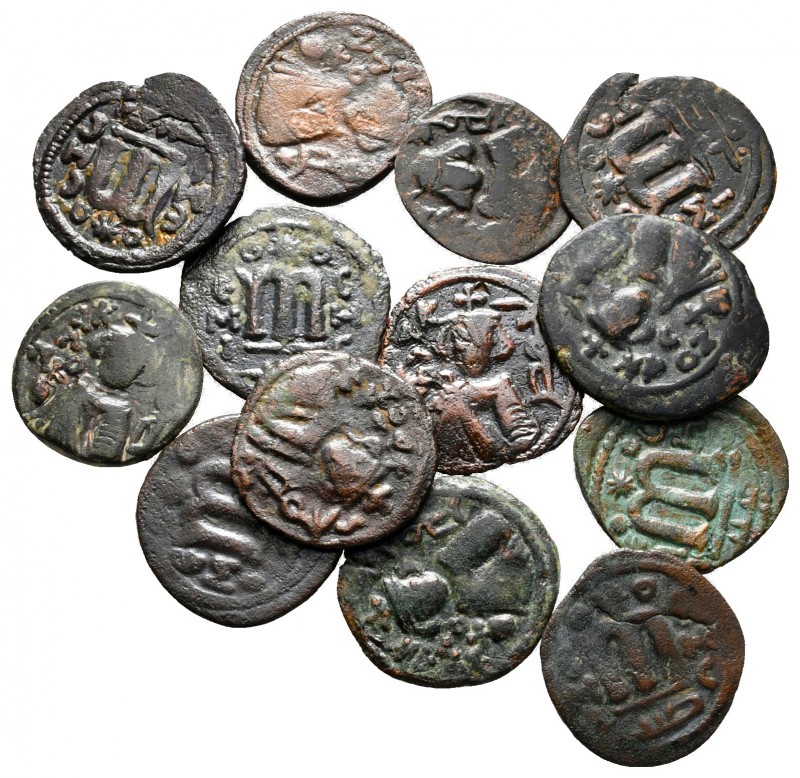 Lot of ca. 13 umayyad bronze coins / SOLD AS SEEN, NO RETURN!

very fine