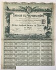 Algeria Paris Djebel Dyr Phosphate Mining Company Share 100 Francs 1899
Compagnie des Phosphates du Dyr, Action de 100 Francs, Paris, 01.07.1899
