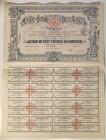 French West Africa Paris West African Mining and Colonial Company - Henry Mollet & Cie. Share 100 Francs 1908
Societe Miniere et Coloniale de l'Ouest...